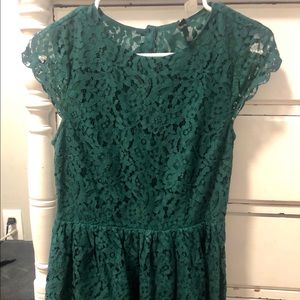 Green Lace Holiday Dress
